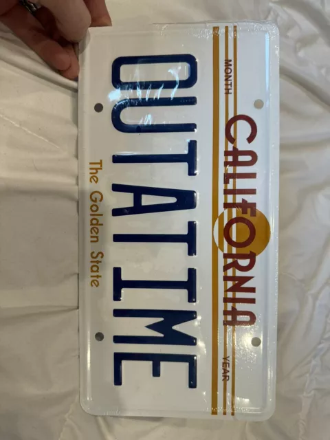 Back to the Future OUTATIME Replica Prop License Plate