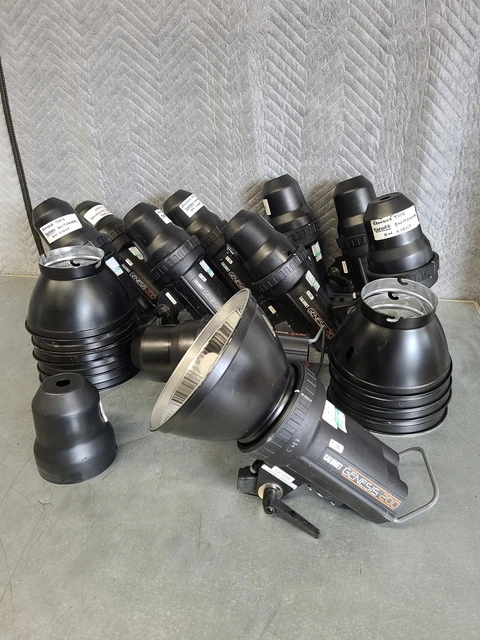 10 X Calumet Genesi 200 200ws Monoloight Studio Fotografico Stroboscopico Luci