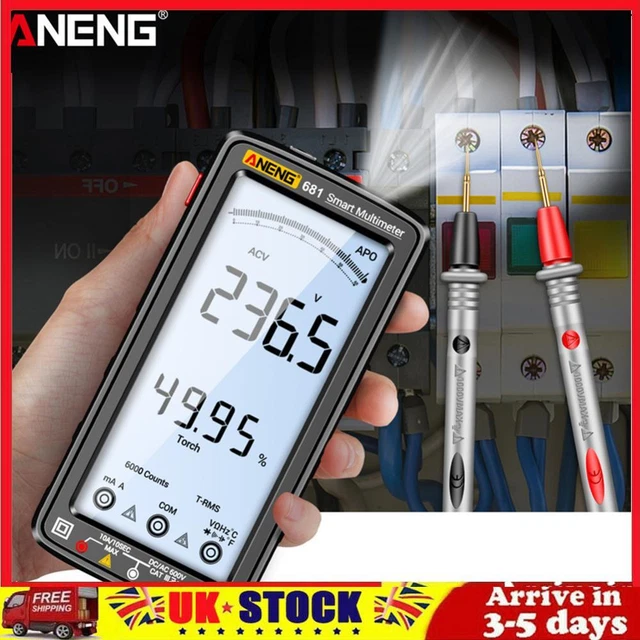 SMART ANTI-BURN RECHARGEABLE Multimeter True RMS Multimetr Diode Meter ...