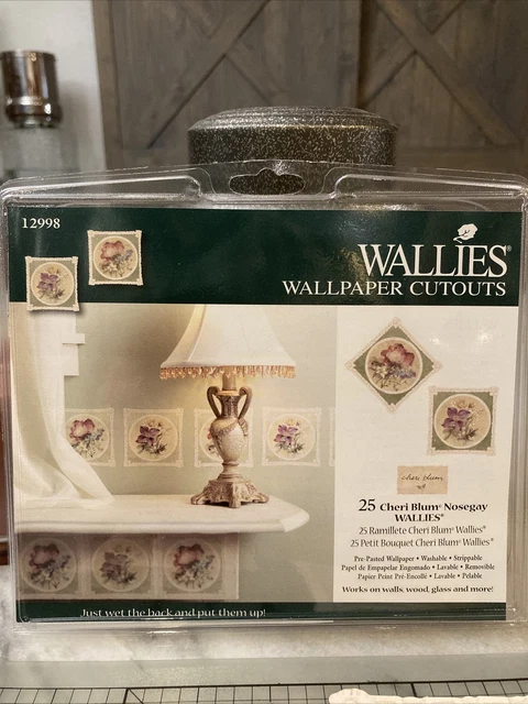 25 Cheri Blum Nosegay WALLIES Wallpaper Cutouts Pretty Decorations - NIP