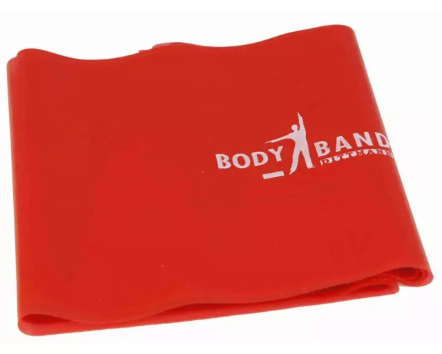 BodyBand rot (mittel) als Meterware Fitnessband Fitnessbänder Gymnastikband