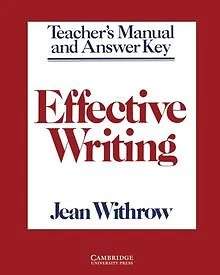 EFFECTIVE WRITING TEACHER'S manual: Writing Skills For I... | Buch