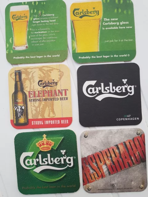 5 Sous Bock  Bière Carlsberg+1 Desperado Neufs