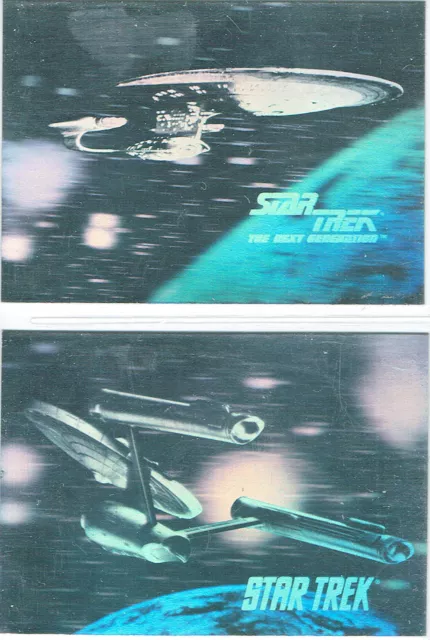 Juego De 2 Hologramas Star Trek 25 Aniversario H1-H2
