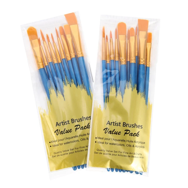 20 Pcs Set Di Pennelli Ad Olio Alluminio Alunno Pennello Per Pittura Acrilica