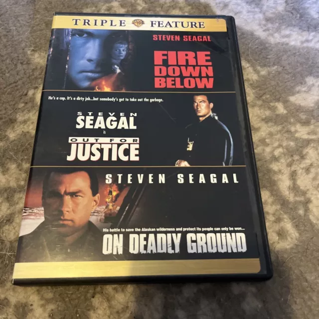 Fire Down Below / Out For Justice / On Deadly Ground Steven Seagal Action Flicks