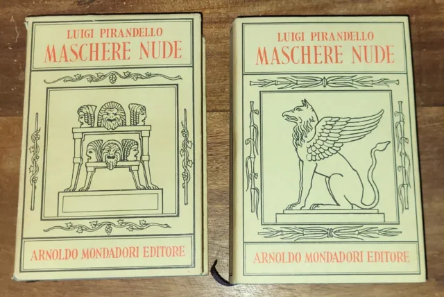 Maschere nude 2 voll. di Luigi Pirandello - Mondadori, 1962  seconda  ed.