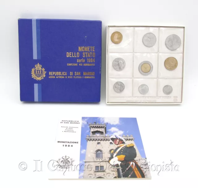 SAN MARINO Serie divisionale 1984 FDC Confezione per numismatici 