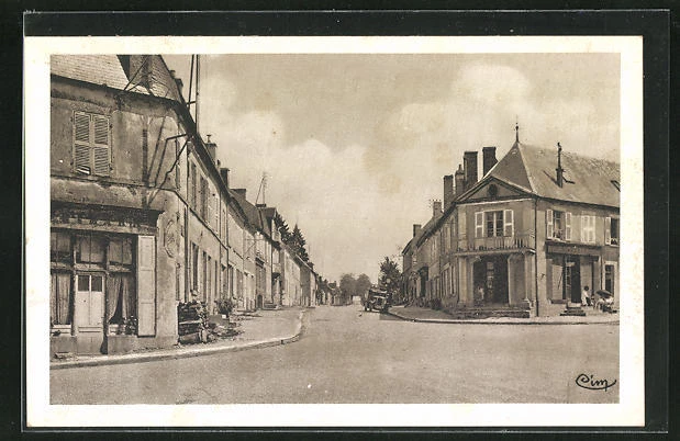 CPA Chateauneuf-Val-de-Bargis, Rue de Varzy