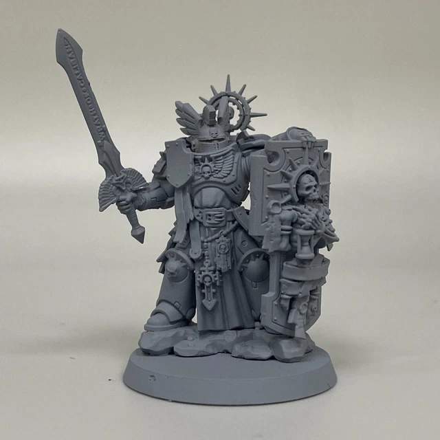 CONVERTED PRIMARIS BLADE Guard Captain Warhammer 40K Relic Shield Dark ...