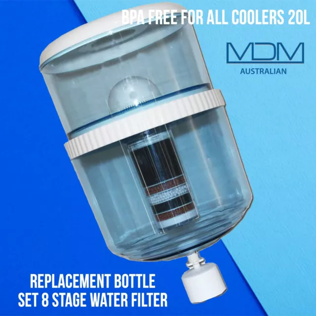 Aimex Replacement Bottle Set 8 Stage Water Filter BPA Free with Aimex Filter 2