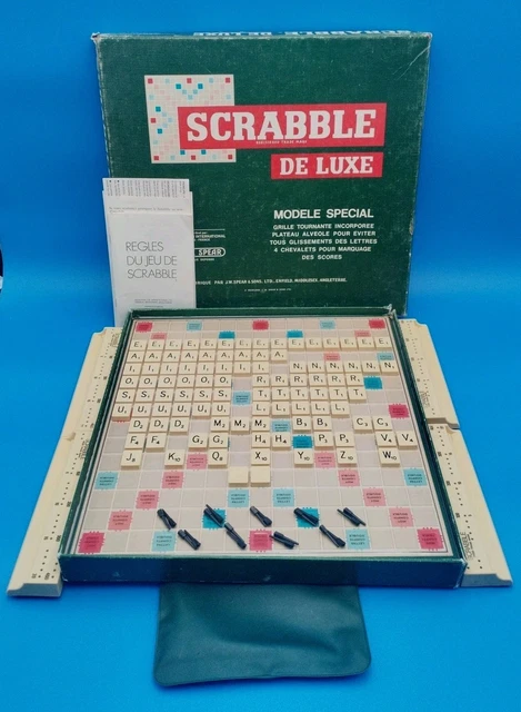 JEU DE SOCIETE Scrabble De Luxe Plateau Tournant Modele Special Jeux JEU DE SOCIETE Scrabble De Luxe Plateau Tournant Modele Special Jeux