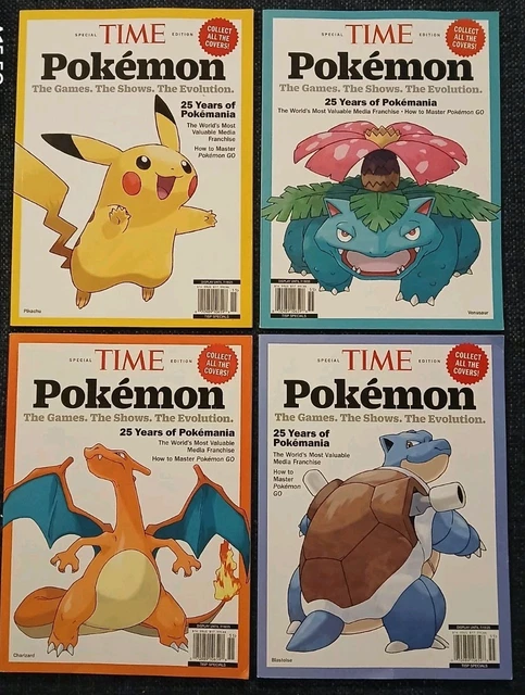 TIME MAGAZINE NEW Pokemon 2025 Blastoise Venusaur Charizard Complete ...