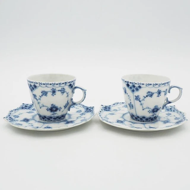 Royal copenhagen #87 Blue Fluted Full lace Demitasse Cup