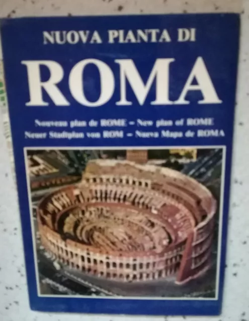 Nuova Pianta Di Roma Plurigraf  Aa.vv. Multicolore 2° Mano. Buone Condizoni