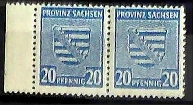 Briefmarken 20.Pfennig >SBZ >Provinz Sachsen >Deutsche Post >Postfrische Marken