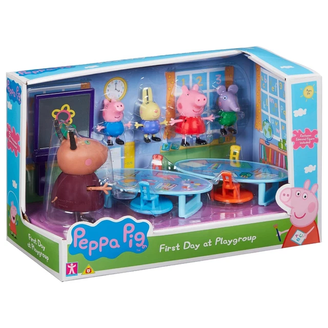 PEPPA PIG FIRST Day At Playgroup Playset with 5 Figures Educative Kids Toy 3+ £16.99 PicClick UK PEPPA PIG FIRST Day At Playgroup Playset with 5 Figures Educative Kids Toy 3+ £16.99 PicClick UK