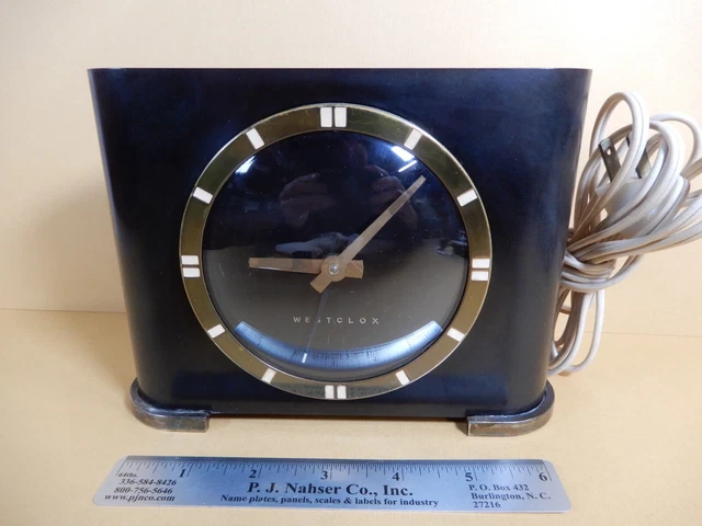 VINTAGE BEN FRANKLIN Westclox S1C Clock In Working Order