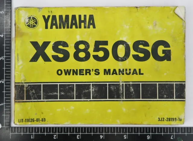 1988 Yamaha XS 850 SG (XS850) Special Motorcycle Owners Operator Manual OEM Used