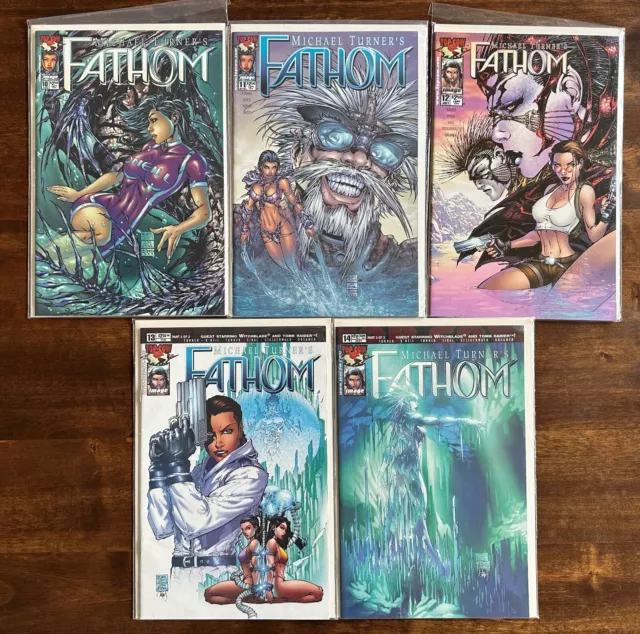 Top Cow/Image Comics Michael Turner's Fathom #10-14 (Lot of 5) 1999-2000