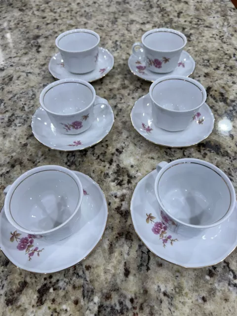 Kahla Gdr 12 Piece Demitasse Set