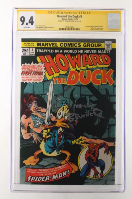 Howard the Duck #1 - Marvel Comics 1976 CGC 9.4 Signed Frank Brunner