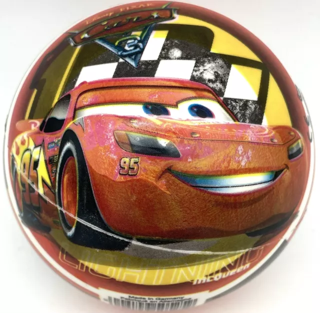 2er Set Disney Pixar Cars 3 13cm Vinylball, Fußball, Spielball für Kinder - #F4