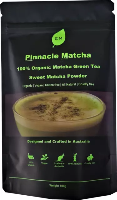 Organic Sweet Matcha Green Tea Powder - Ceremonial Grade Matcha - 100g