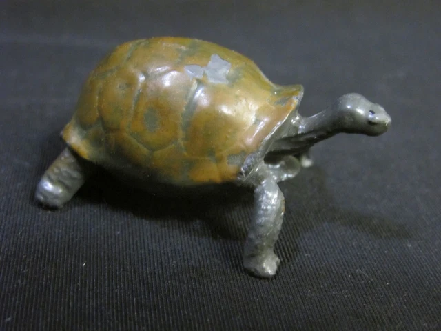 Figurine Ours En Plomb Creux - B.F. - Animaux Sauvages - Vintage