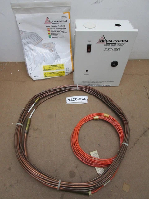 Delta-Therm DTC-120, Self Regulating Heat Cable System 25' Control Box, Hardware