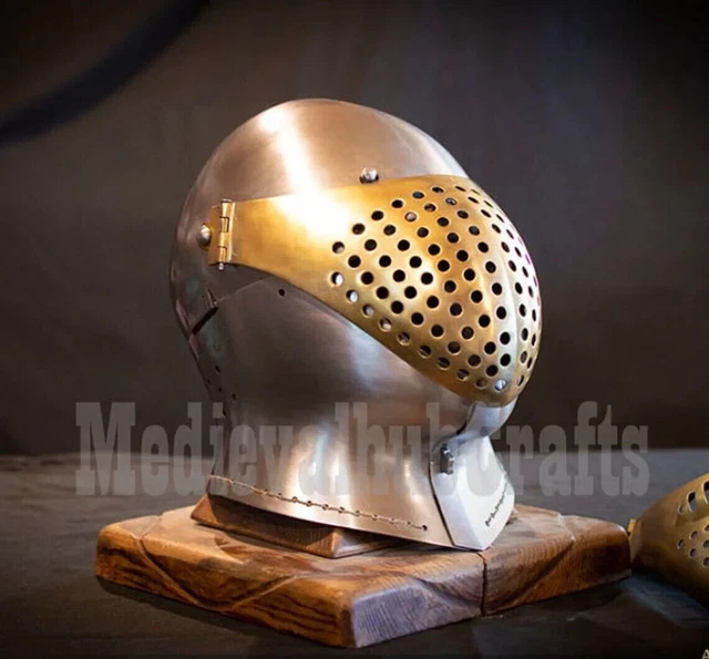 Warriorpoint Medieval Italian Kettle Helmet - 18 Gauge Steel, Battle Ready With Leather Liner