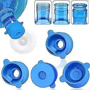 [] 3 & 5 Gallon Water Jug Cap - 55mm Food Grade Silicone Reusable Bottle 4 PCS