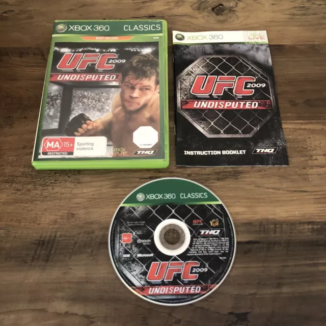 UFC 2009: Undisputed Microsoft Xbox 360 Pal Game Complete With Manual Aus Seller