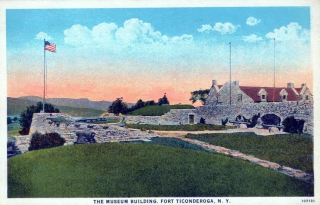 Aeroplane Aerial View of Fort Ticonderoga New York Postcard