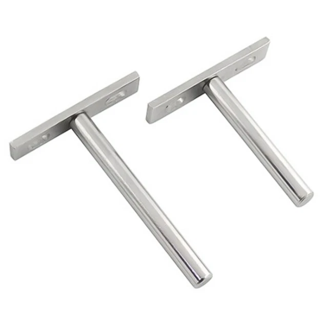 Supporto per scaffale in metallo argento supporto pieghevole in varie dimensioni