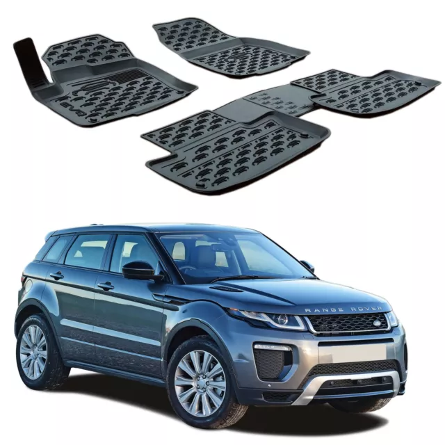 Scoutt 3D TPE Gummifußmatten Gummimatten für Range Rover Evoque 2011-2018