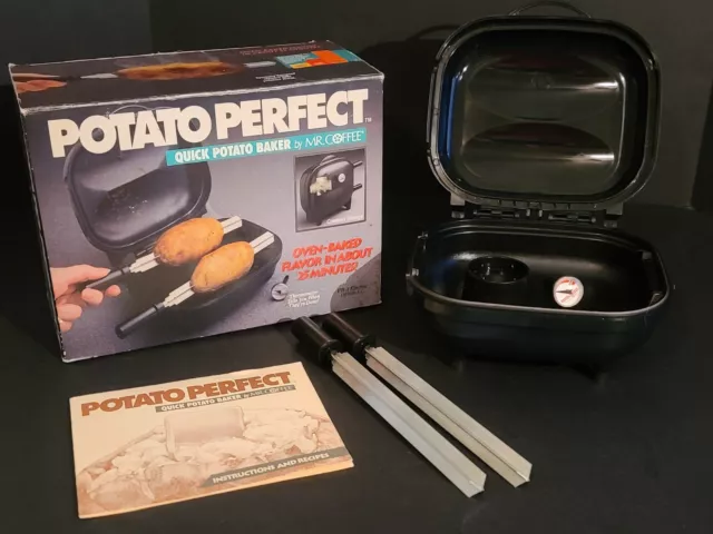 Vintage Potato Perfect MR Coffee Quick Potato Baker Cooker Oven Electric In Box