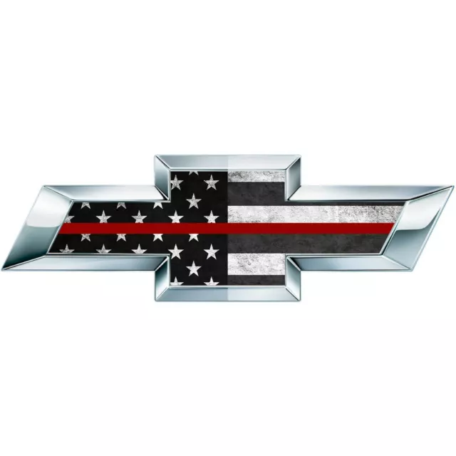 CJ 2 Thin Red BW Bandiera americana Silverado US Universal Chevy Vinyl...