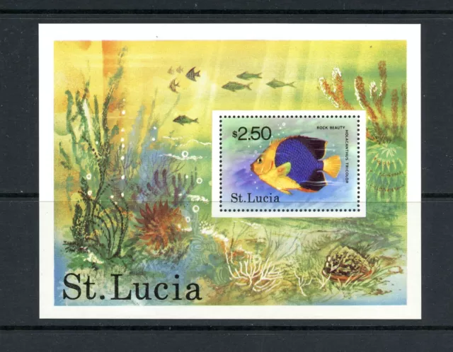 R1497 St.Lucia 1978 Poisson-Ange Feuille MNH