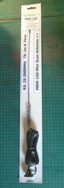 MULTI SCAN 25-2000 MEG + Dual Band VHF UHF 2m 70cm Antenna BNC MAIL MRM-150