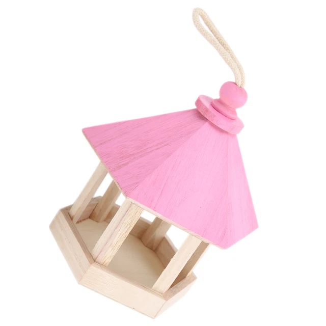 Alimentazione Per Uccelli In Legno Handmaking Outdoor Hanging Parrots Birdho DB3