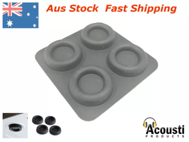 4pc Acousti Feet Round Audio Isolation Feet Round Adhesive Pad HIFI Speaker AMP