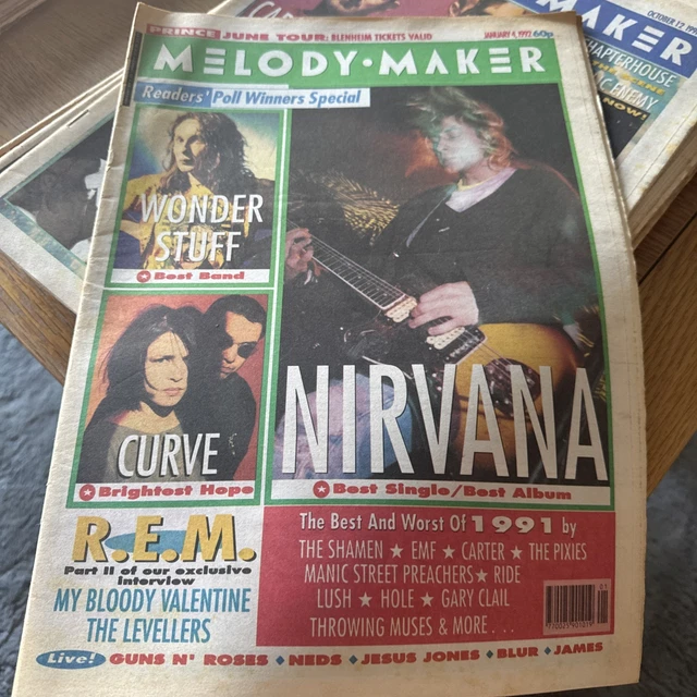 MELODY MAKER NEWSPAPER - February 8th 1992 - Nirvana Front Cover