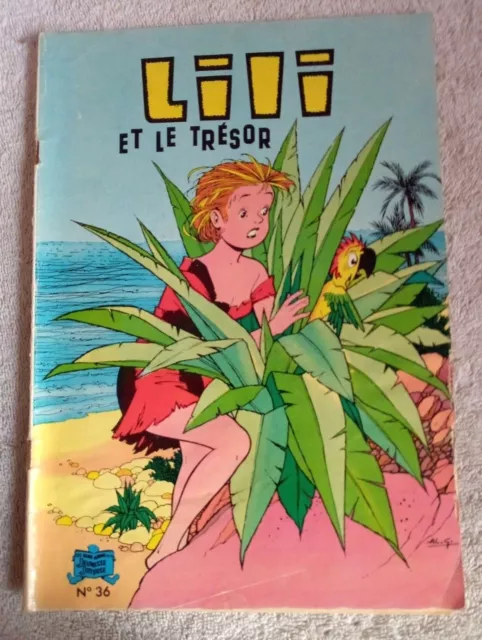 Lili n°36 Lili et le trésor, édition 1978. BD souple Jeunesse Joyeuse