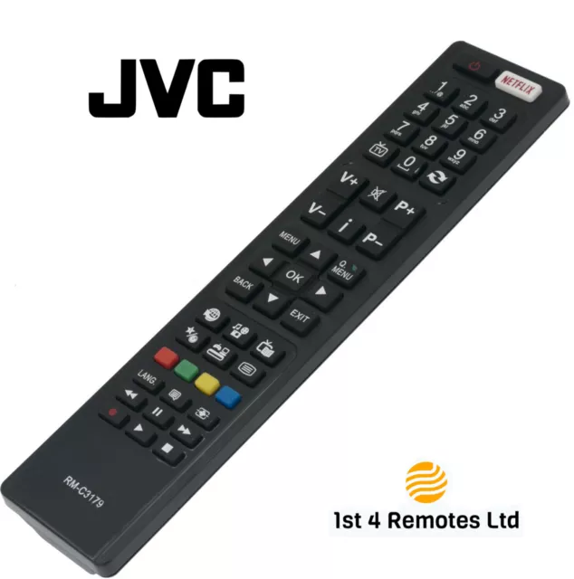 Rm-C3179 For Jvc Tv Replacement Remote Control Netflix Button Smart Tv Rmc3179