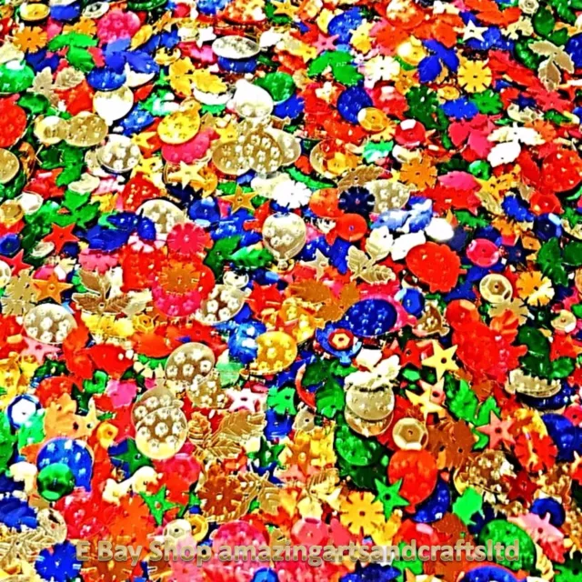 2000+ Sequins Cup Loose Craft Sewing Colours Embellishments 100g