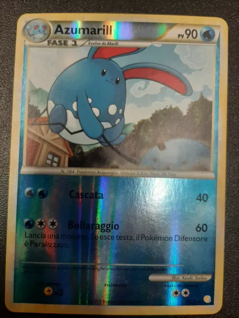 Pokemon Card Azumarill (HS 2) - Rare Holo (Reverse) - HeartGold & SoulSilver...