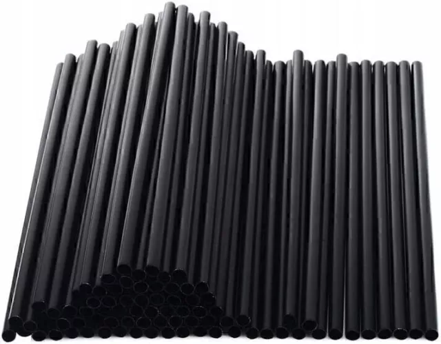 Pack of 500 plastic straws, reusable 24 cm, diameter 0.7 cm LOVE