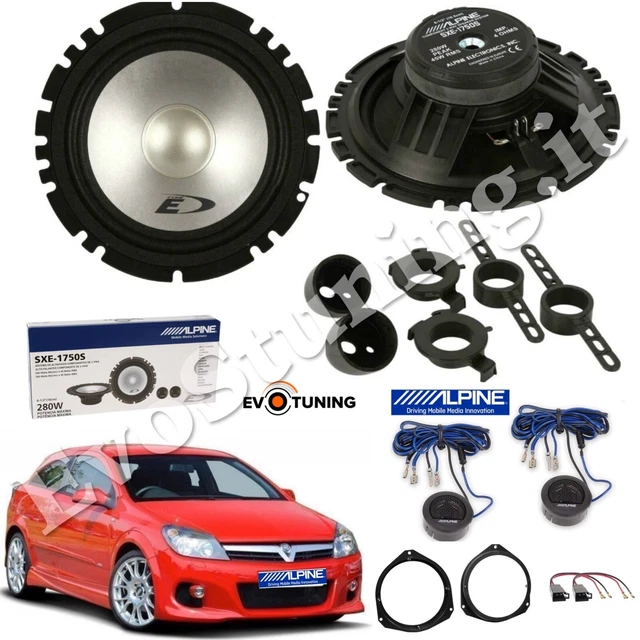 Kit 4 Haut-parleurs Alpine SXE-4625S Pour Nissan Terrano – Ovales, 4x6", 80W RMS