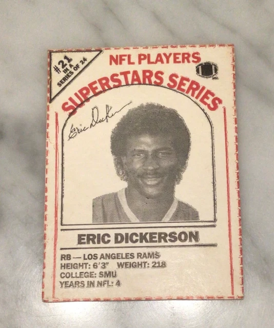 1986 DAIRY PAK Milk NFL Players Superstars Series 21 ERIC DICKERSON LA 1986-dairy-pak-milk-nfl-players-superstars-series-21-eric-dickerson-la